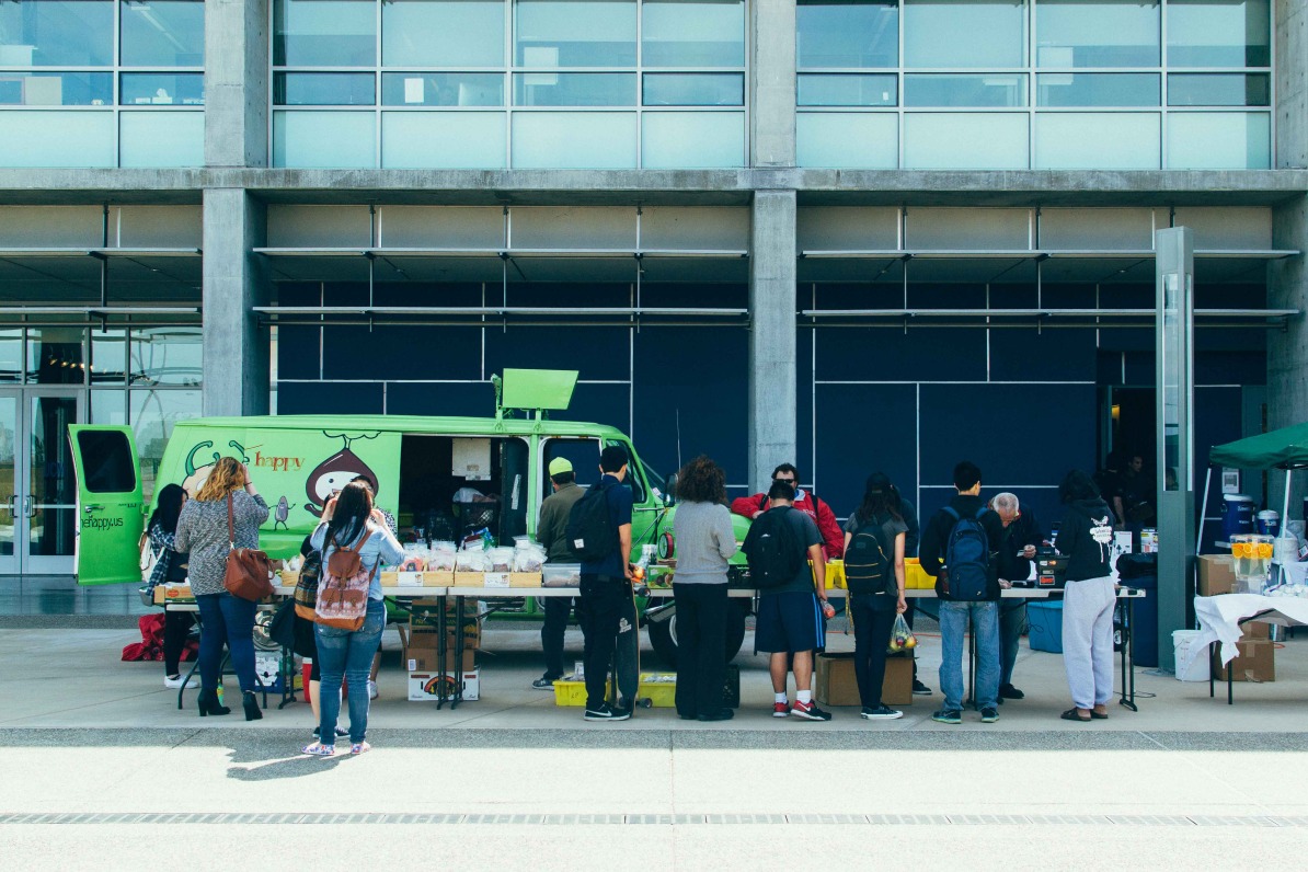 The new food truck "Produce on the Go" came to UC Merced.
